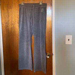 Dark grey velour Juicy Couture sweatpants